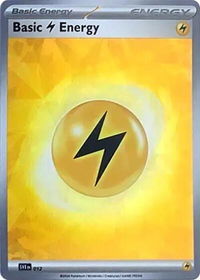 Basic Lightning Energy (Cracked Ice Holo) - SVE: Scarlet & Violet Energies (SVE) #012 - Common Pokémon Trading Card