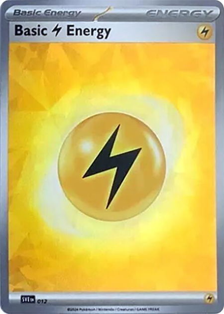 Basic Lightning Energy (Cracked Ice Holo) - SVE: Scarlet & Violet Energies Pokémon trading card