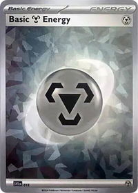 Basic Metal Energy (Cracked Ice Holo) - SVE: Scarlet & Violet Energies (SVE) #016 - Common Pokémon Trading Card