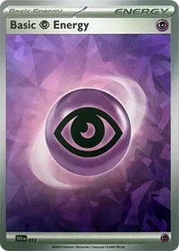 Basic Psychic Energy (Cracked Ice Holo) - SVE: Scarlet & Violet Energies (SVE) #013 - Common Pokémon Trading Card