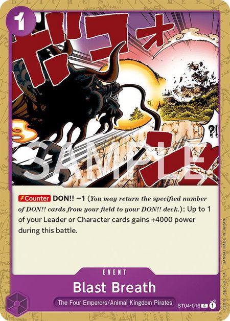 Blast Breath - Revision Pack Cards One Piece trading card