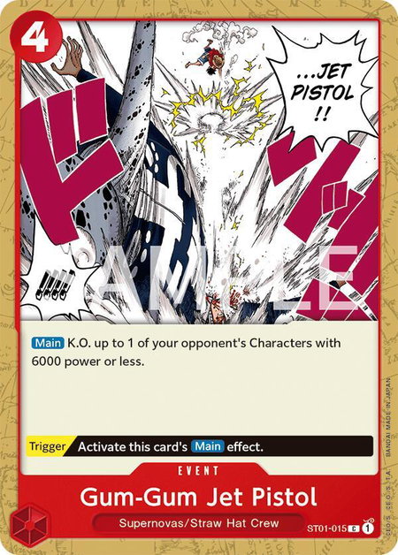 Gum-Gum Jet Pistol - Revision Pack Cards One Piece trading card