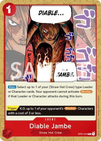 Diable Jambe - Revision Pack Cards (OPRP) #ST01-016 - Common One Piece Trading Card