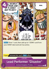 Lead Performer "Disaster" - Revision Pack Cards (OPRP) #ST04-014 - Common One Piece Trading Card