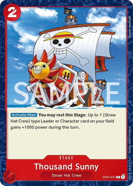 Thousand Sunny - Revision Pack Cards One Piece trading card