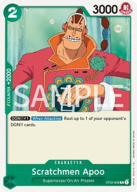 Scratchmen Apoo - Revision Pack Cards (OPRP) #ST02-008 - Common One Piece Trading Card
