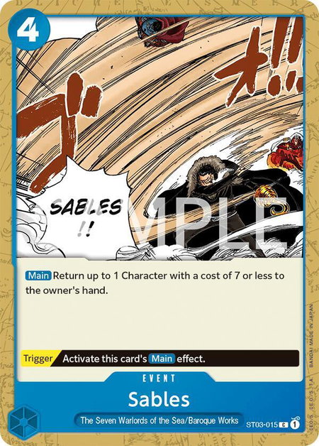 Sables - Revision Pack Cards One Piece trading card