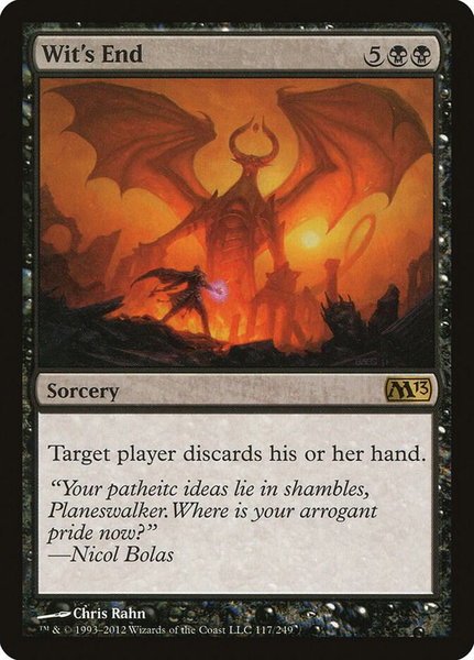 Wit's End - Magic 2013 (M13) Magic: The Gathering trading card