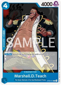 Marshall.D.Teach - Revision Pack Cards (OPRP) #ST03-014 - Common One Piece Trading Card