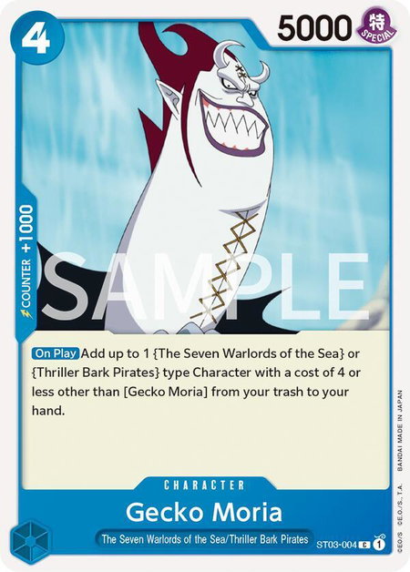 Gecko Moria - Revision Pack Cards One Piece trading card