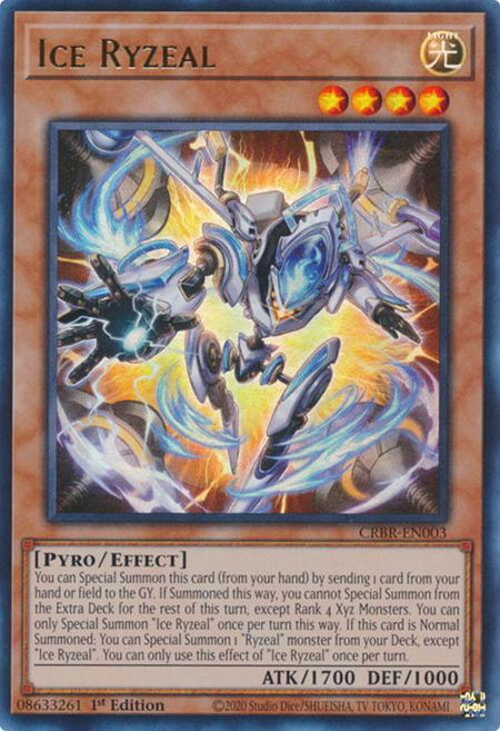 Ice Ryzeal - Crossover Breakers YuGiOh trading card