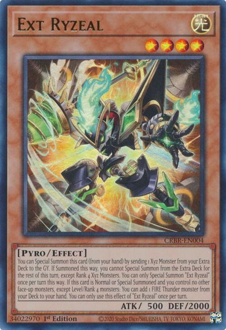 Ext Ryzeal - Crossover Breakers YuGiOh trading card