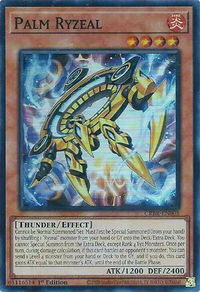 Palm Ryzeal (SR) - Crossover Breakers (CRBR) #CRBR-EN005 - Super Rare YuGiOh Trading Card