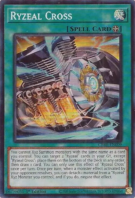Ryzeal Cross - Crossover Breakers YuGiOh trading card