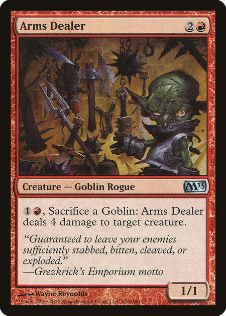 Arms Dealer - Magic 2013 (M13) Magic: The Gathering trading card