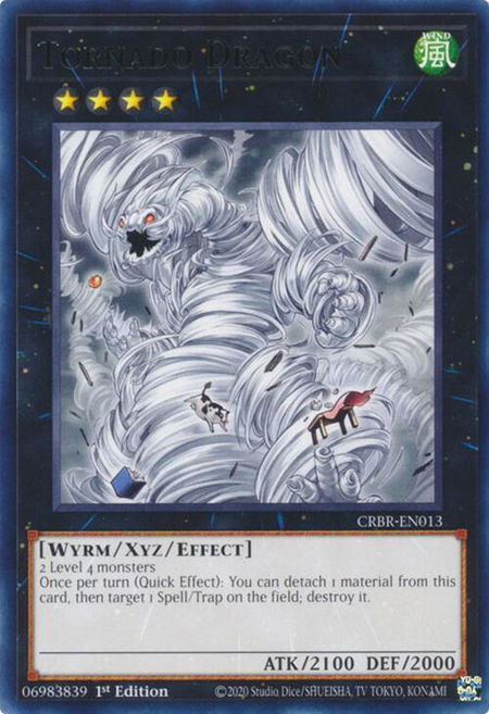 Tornado Dragon - Crossover Breakers YuGiOh trading card