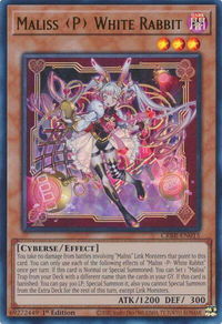 Maliss P White Rabbit - Crossover Breakers (CRBR) #CRBR-EN015 - Ultra Rare YuGiOh Trading Card