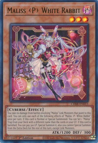 Maliss P White Rabbit - Crossover Breakers YuGiOh trading card