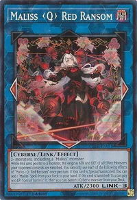 Maliss Q Red Ransom - Crossover Breakers (CRBR) #CRBR-EN018 - Super Rare YuGiOh Trading Card