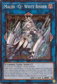 Maliss Q White Binder - Crossover Breakers (CRBR) #CRBR-EN019 - Super Rare YuGiOh Trading Card