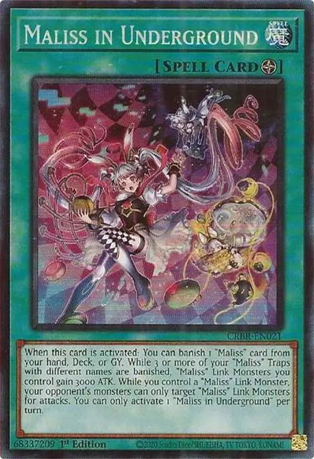 Maliss in Underground (CR) - Crossover Breakers YuGiOh trading card