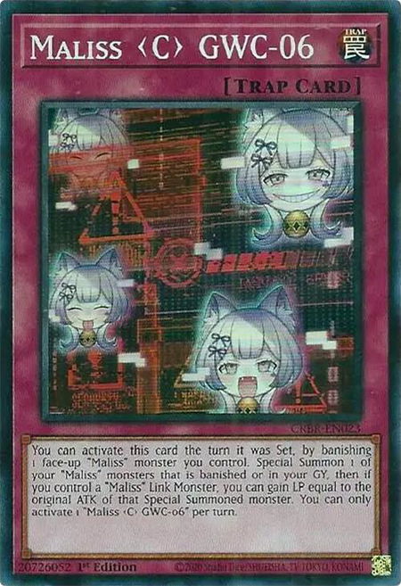 Maliss C GWC-06 (SR) - Crossover Breakers YuGiOh trading card