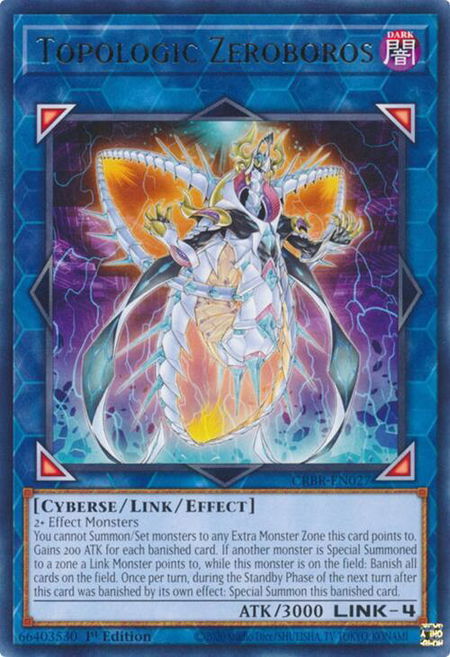 Topologic Zeroboros - Crossover Breakers YuGiOh trading card