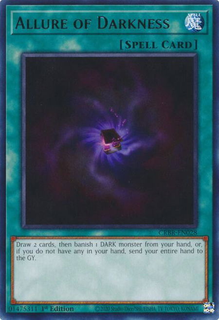 Allure of Darkness - Crossover Breakers YuGiOh trading card