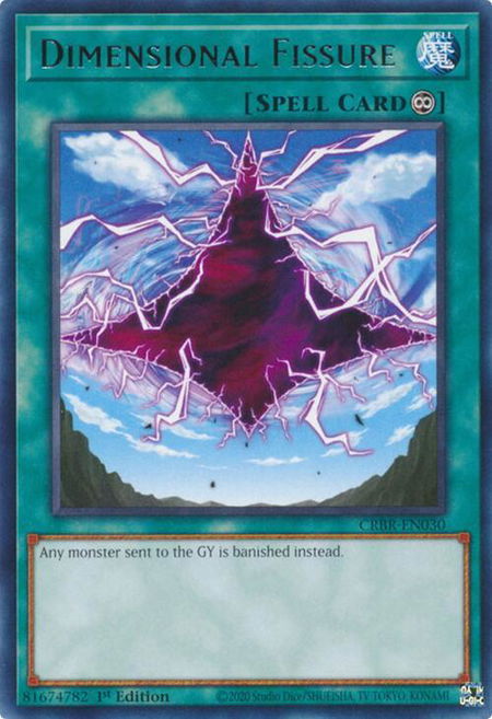 Dimensional Fissure - Crossover Breakers YuGiOh trading card