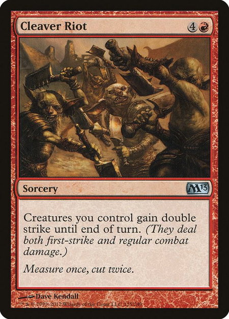 Cleaver Riot - Magic 2013 (M13) Magic: The Gathering trading card
