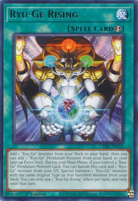 Ryu-Ge Rising - Crossover Breakers YuGiOh trading card