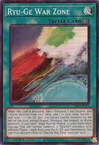 Ryu-Ge War Zone - Crossover Breakers (CRBR) #CRBR-EN036 - Super Rare YuGiOh Trading Card