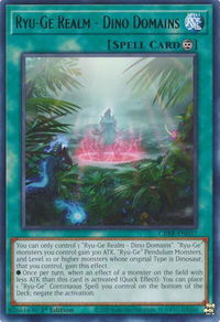 Ryu-Ge Realm - Dino Domains - Crossover Breakers (CRBR) #CRBR-EN037 - Rare YuGiOh Trading Card
