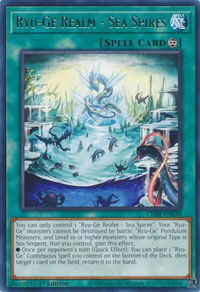 Ryu-Ge Realm - Sea Spires - Crossover Breakers (CRBR) #CRBR-EN038 - Rare YuGiOh Trading Card