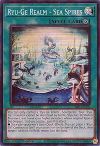 Ryu-Ge Realm - Sea Spires (SR) - Crossover Breakers (CRBR) #CRBR-EN038 - Super Rare YuGiOh Trading Card