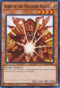 Senju of the Thousand Hands - Crossover Breakers (CRBR) #CRBR-EN041 - Rare YuGiOh Trading Card