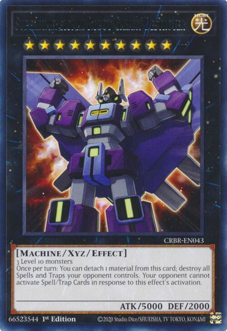 Superdimensional Robot Galaxy Destroyer - Crossover Breakers YuGiOh trading card