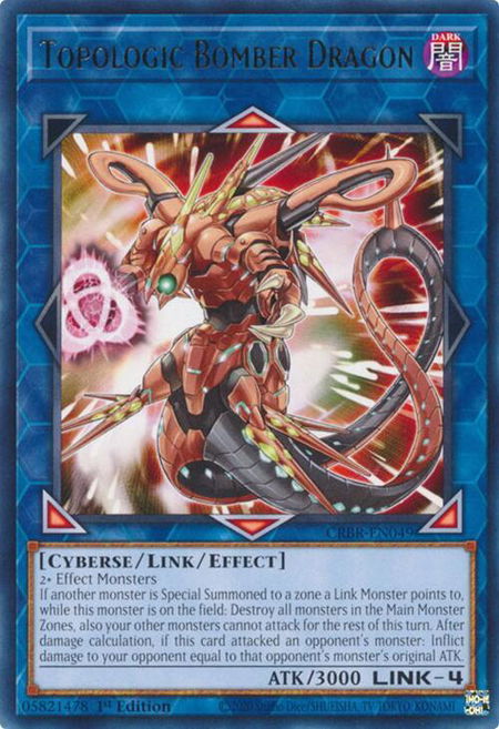 Topologic Bomber Dragon - Crossover Breakers YuGiOh trading card
