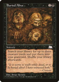Buried Alive - Weatherlight (WTH) #63 - Uncommon Magic: The Gathering Trading Card