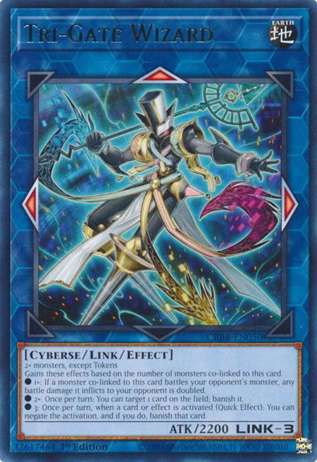 Tri-Gate Wizard - Crossover Breakers YuGiOh trading card