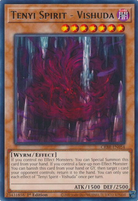 Tenyi Spirit - Vishuda - Crossover Breakers YuGiOh trading card