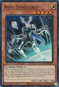 Boot Staggered (SR) - Crossover Breakers (CRBR) #CRBR-EN057 - Super Rare YuGiOh Trading Card