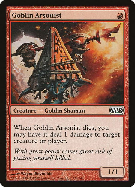 Goblin Arsonist - Magic 2013 (M13) Magic: The Gathering trading card