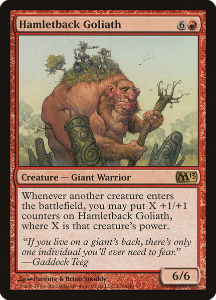 Hamletback Goliath trading card from Magic 2013 (M13) Hamletback Goliath - Magic 2013 (M13) Magic: The Gathering trading card