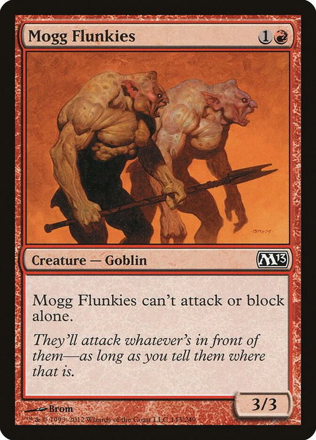 Mogg Flunkies - Magic 2013 (M13) Magic: The Gathering trading card