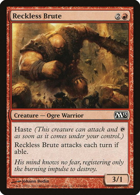 Reckless Brute - Magic 2013 (M13) Magic: The Gathering trading card
