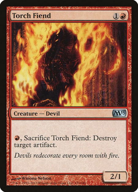 Torch Fiend - Magic 2013 (M13) Magic: The Gathering trading card