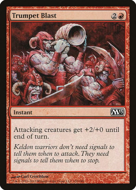 Trumpet Blast - Magic 2013 (M13) Magic: The Gathering trading card