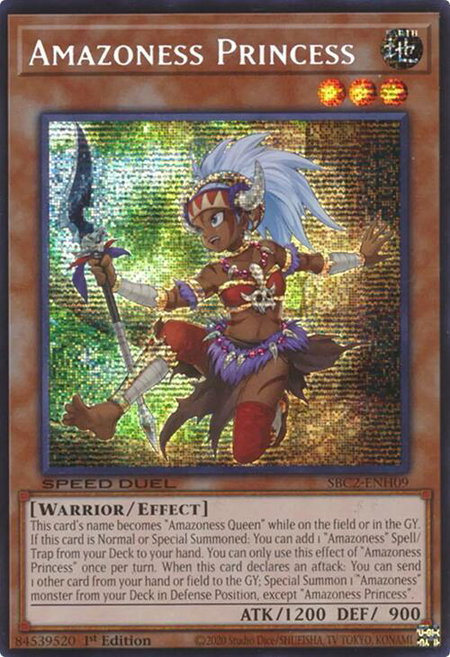 Amazoness Princess (PSR) - Speed Duel: Battle City Finals YuGiOh trading card
