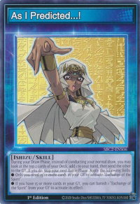 As I Predicted...! - Speed Duel: Battle City Finals (SBC2) #SBC2-ENS06 - Common / Short Print YuGiOh Trading Card